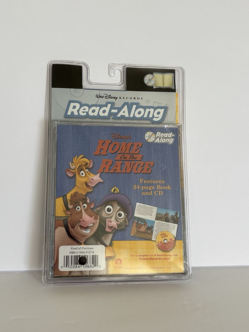 Disneys Read-Along Home on the Range 24 page book and cd NEW Sealed